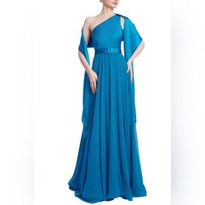 Badgley Mischka One Shoulder Gown